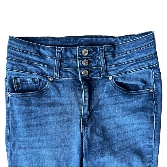 KanCan Women’s Daniel 3 Button and Zip High Rise Skinny Jeans KC7108D, Sz 7 27 - Picture 3 of 10